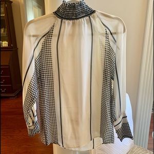 Donna Karan Houndstooth Top